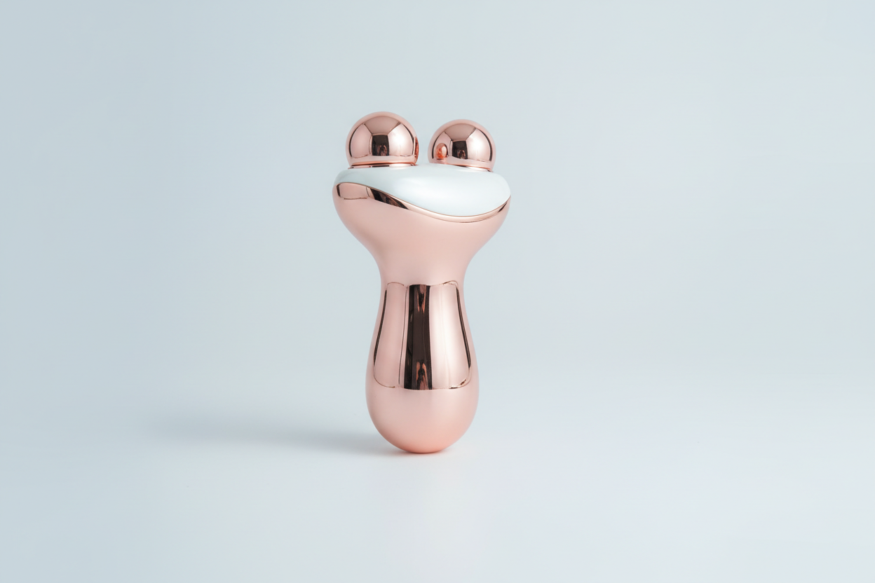 quiero un electrodoméstico de cosmética popular en el mercado, sin logotipo y sin nombre, el fondo lo quiero minimalista y elegante con el color #F0F2F6 